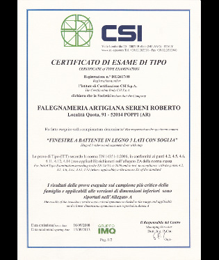 Infissi Certificati